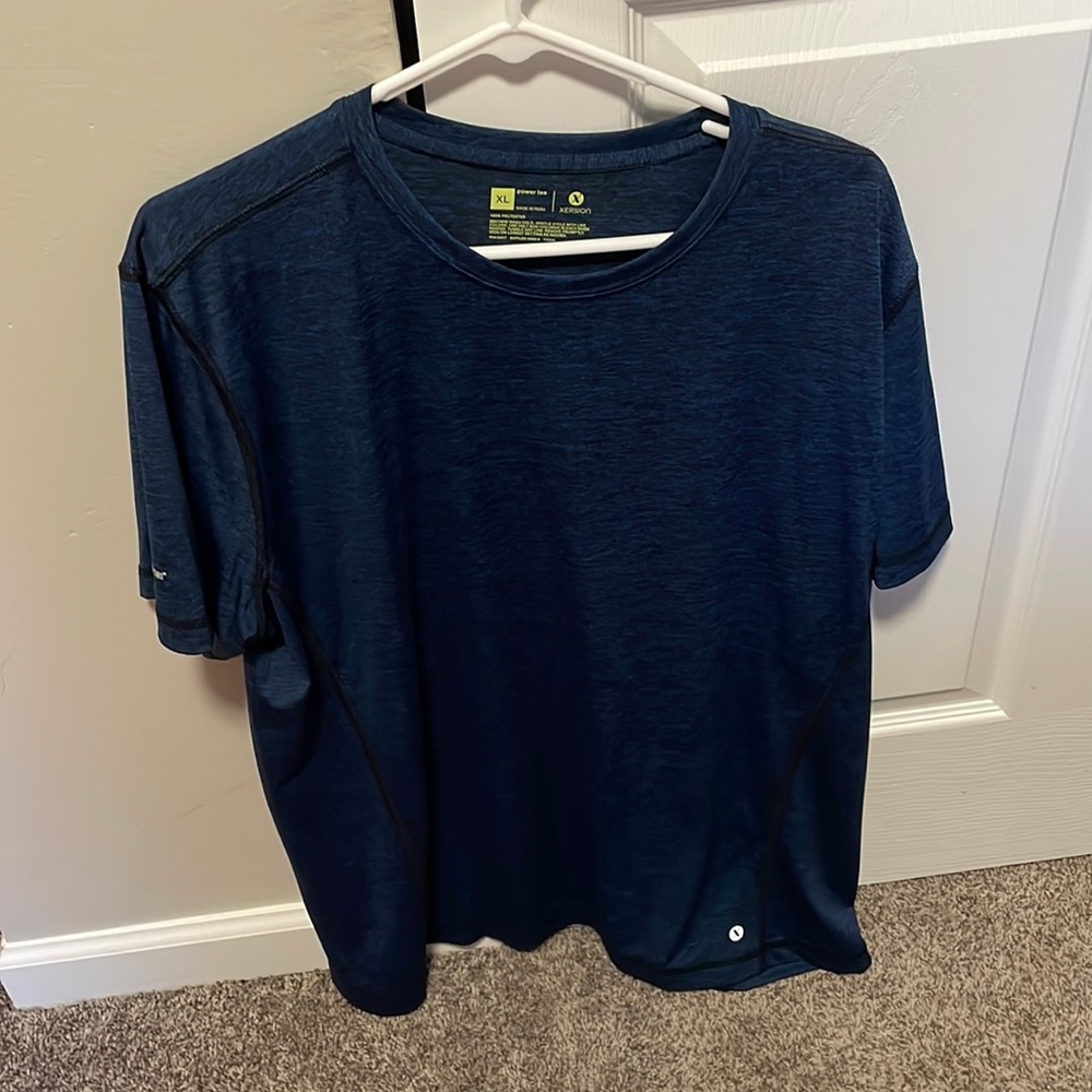 Blue dry fit shirt